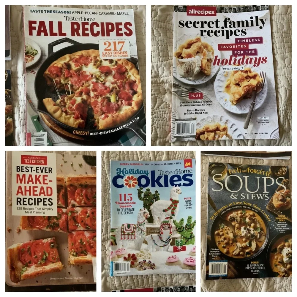 Bundle of 5 Cooking Magazines